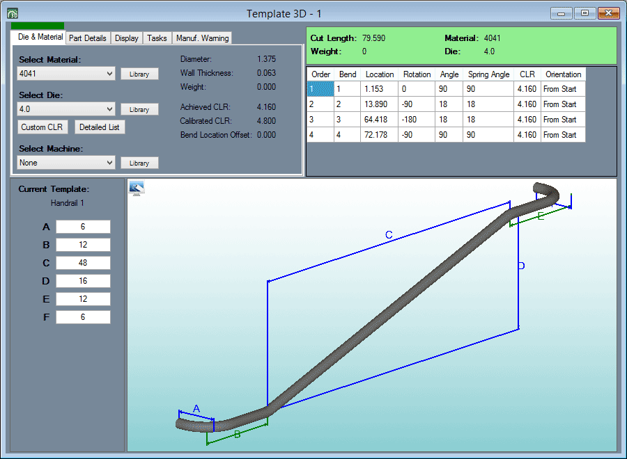 Handrail Designer Module (HR)