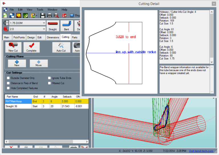 Bend-Tech Software Cutting Wrappers
