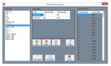 Spring Back Calculator