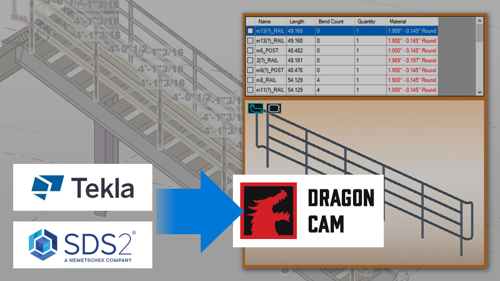 alt=Image of Tekla and SDS2 Transfer Tool