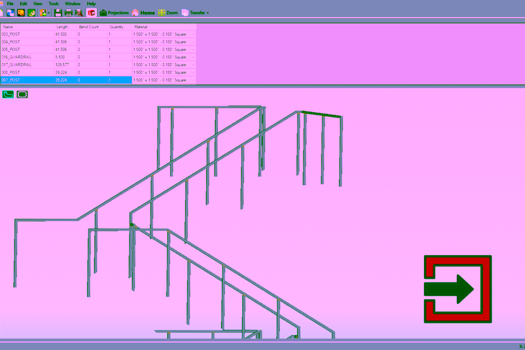 alt=Image of an import in the Bend-Tech Dragon CAD Software