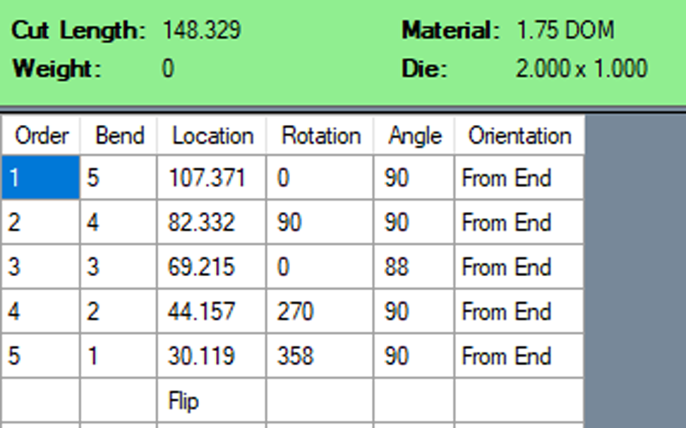 alt=Image of Bend Order Manipulation Feature of Bend-Tech Tube and Pipe Software
